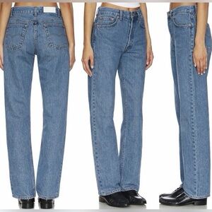 RE/DONE X Levi’s USA $395 90s Jeans in Indigo Medium Wash Sz 30 Clean Girl 1137N